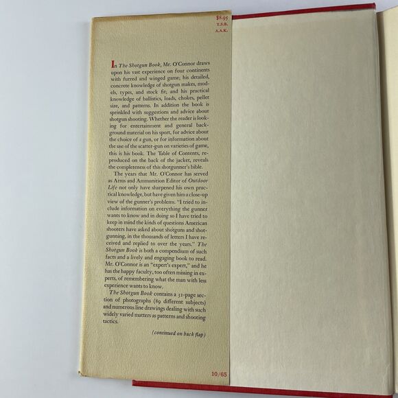 The Shotgun Book Jack O'Connor First Edition 1965 Hardcover with Dust Jacket - Picture 7 of 16